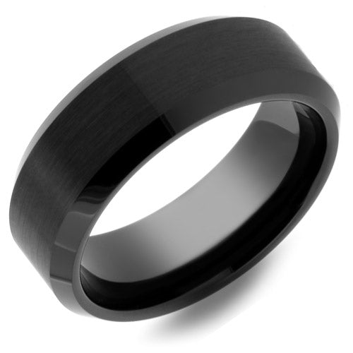 Premium Brushed Tungsten Carbide Wedding Band - WRTG9801
