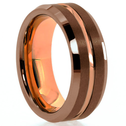 Premium Brushed Tungsten Carbide Wedding Band - WRTG9808