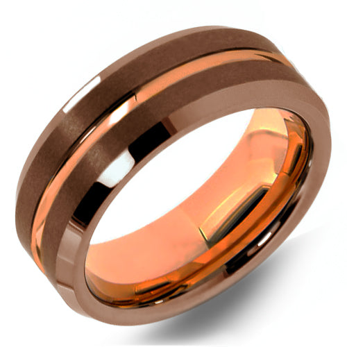 Premium Brushed Tungsten Carbide Wedding Band - WRTG9808