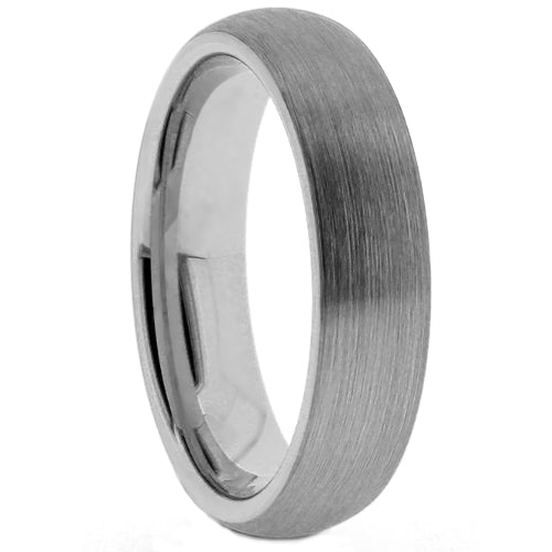 Premium Brushed Tungsten Carbide Wedding Band - WRTG9814A