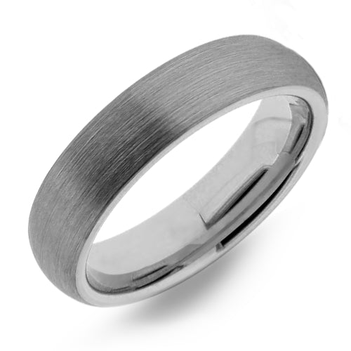 Premium Brushed Tungsten Carbide Wedding Band - WRTG9814A
