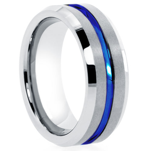 Premium Brushed Tungsten Carbide Wedding Band - WRTG9820