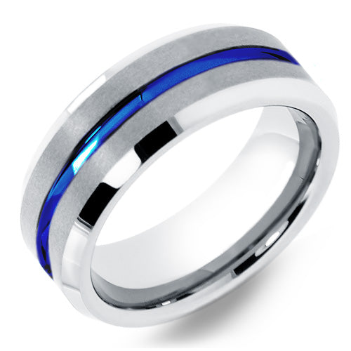 Premium Brushed Tungsten Carbide Wedding Band - WRTG9820
