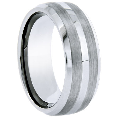 Premium Brushed Tungsten Carbide Wedding Band - WTG4010