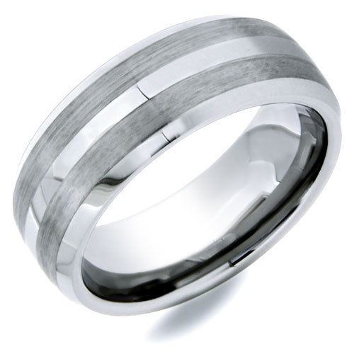 Premium Brushed Tungsten Carbide Wedding Band - WTG4010