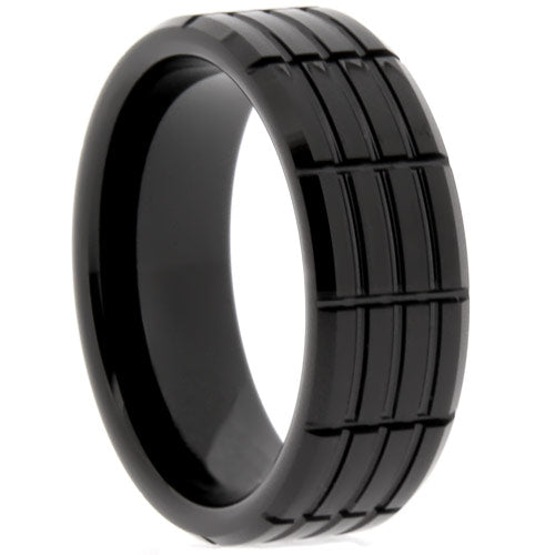 Premium Brushed Tungsten Carbide Wedding Band - WTG4080