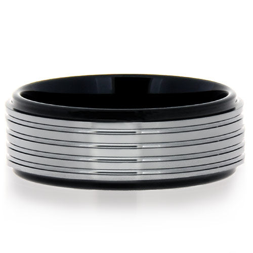 Premium Brushed Tungsten Carbide Wedding Band - WTG9970