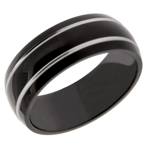 Premium Brushed Titanium Comfort Fit Wedding Band - WTM5002