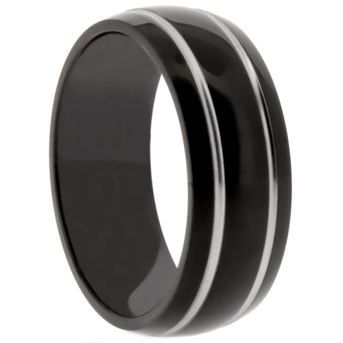 Premium Brushed Titanium Comfort Fit Wedding Band - WTM5002