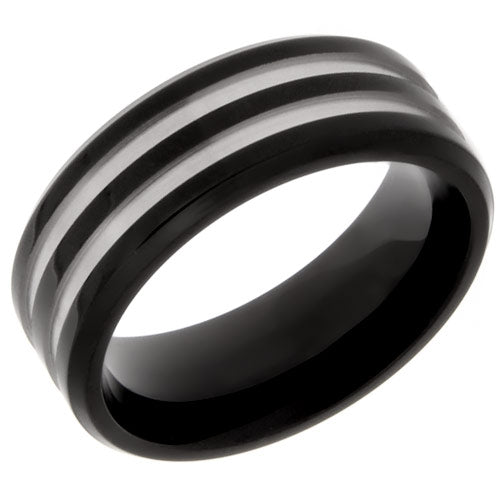 Premium Brushed Titanium Comfort Fit Wedding Band - WTM5100