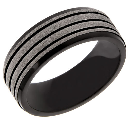 Premium Brushed Titanium Comfort Fit Wedding Band - WTM5778