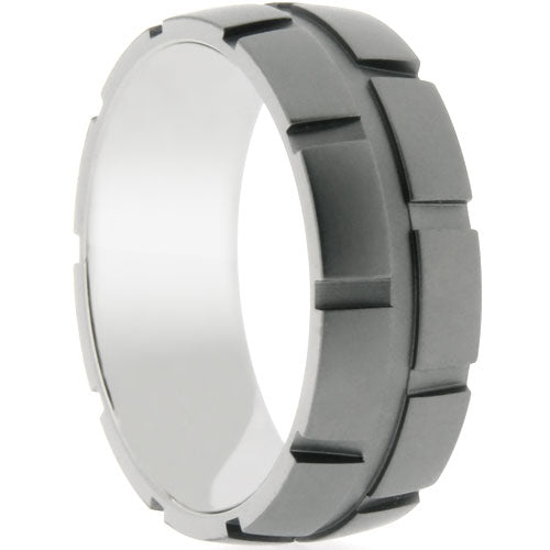 Premium Brushed Titanium Comfort Fit Wedding Band - WTM8970