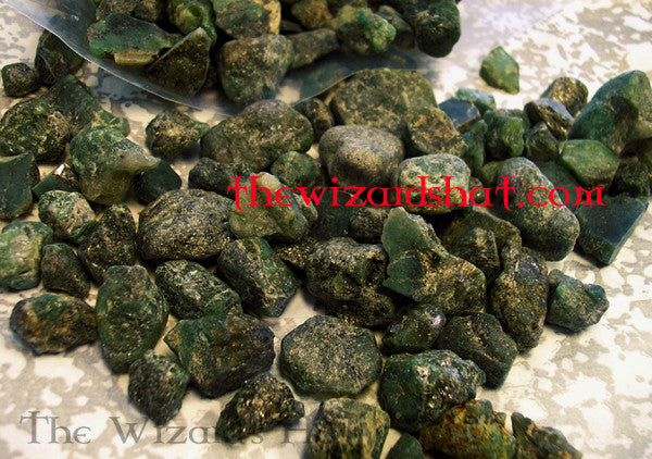 Natural Raw Untumbled Emerald Gemstones - 20 Carats Total Weight