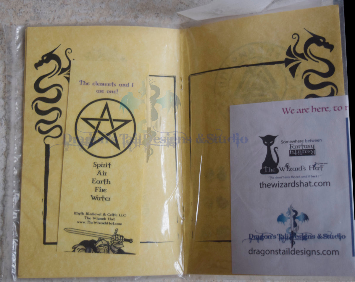 Handcrafted 22 page Triple Goddess Grimoire, Book of Shadows, and Ritual Spellbook
