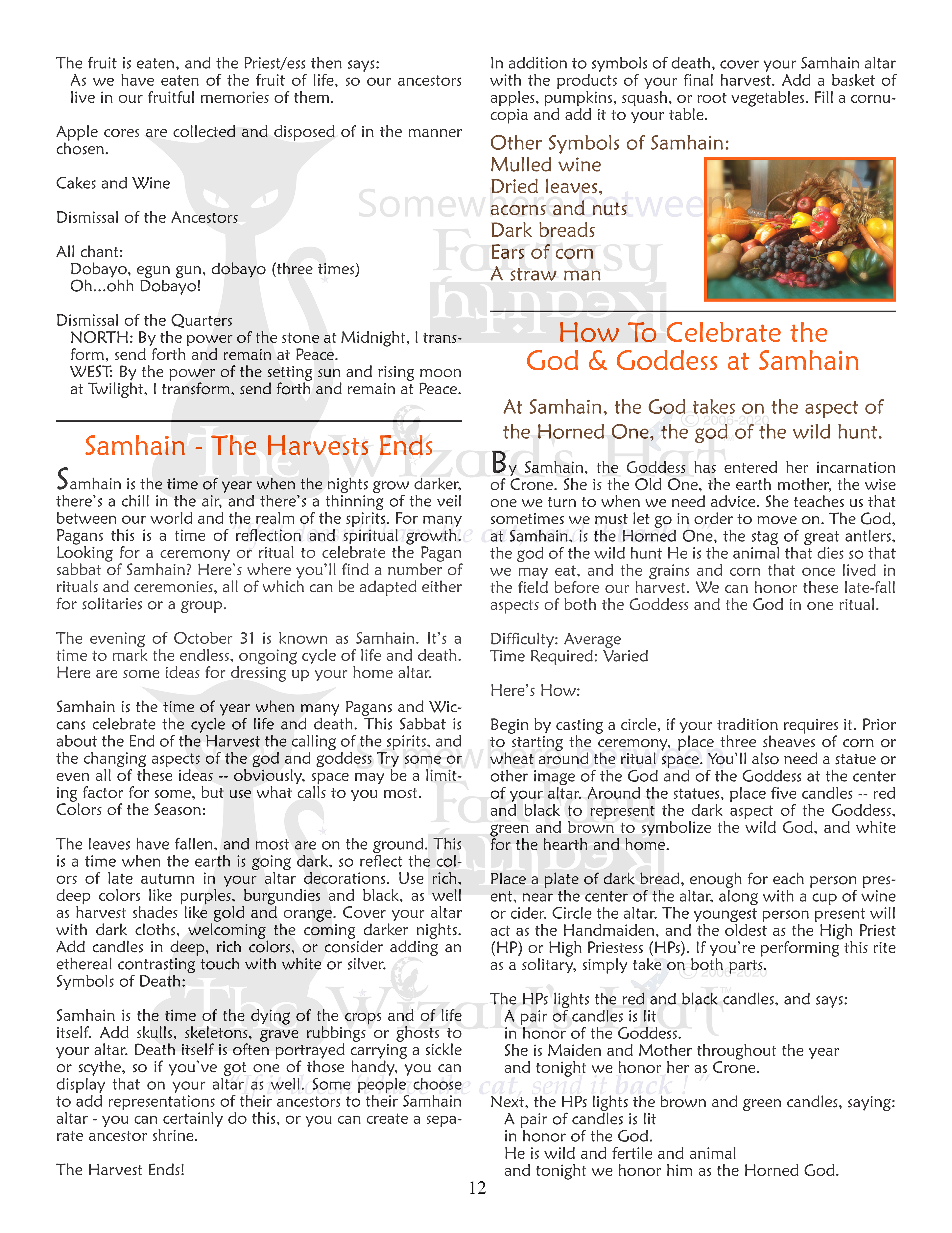 Samhain & Halloween by The Wizards Hat Samhain & Halloween by The Wizards Hat