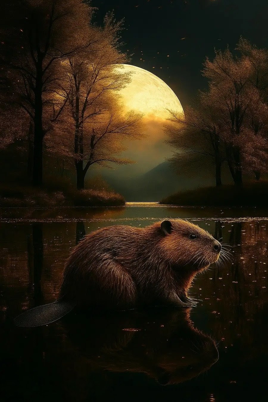 Beaver Full Supermoon 